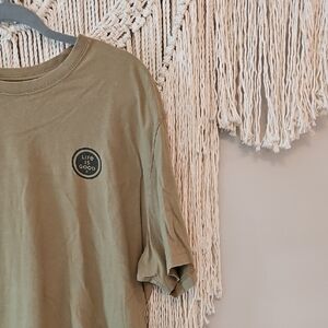 Life Is Good Olive Green Short Sleeve Tee